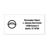 エレガント銀実在財 ラバースタンプ (インプリント)