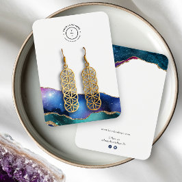 エレガント銀河系スター金ゴールドエッジロゴジュエリーカード