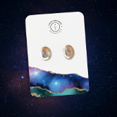 エレガント銀河系スター金ゴールドエッジロゴジュエリーカード