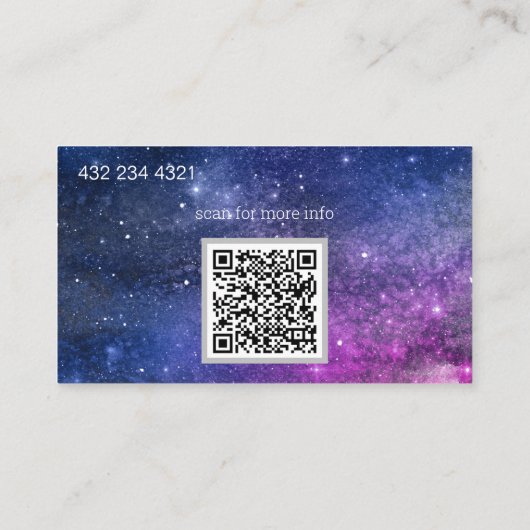 エレガント銀河系 名刺 (裏面)