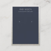 エレガント銀海フェイク軍イアリング縁ど表示装置 名刺 (正面)