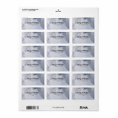 エレガント銀離れ差出人住所ラベル ラベル (フルシート)