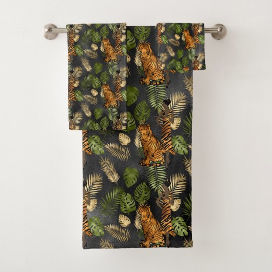 エレガント銅グリーン金ゴールドタイガーレディ バスタオルセット (インサイチュ)