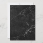 エレガント銅スクリプトブライダルシャワー黒大理石 招待状 (裏面)