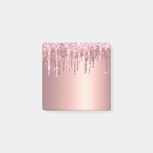 エレガント銅スタイリッシュバラ金ゴールドグリッター ポストイット (正面)