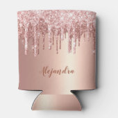 エレガント銅スタイリッシュバラ金ゴールドグリッター 缶クーラー (裏面)