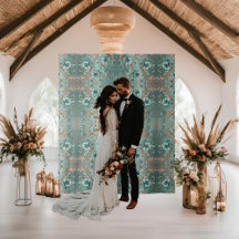 エレガント銅ターコイズミニマル花