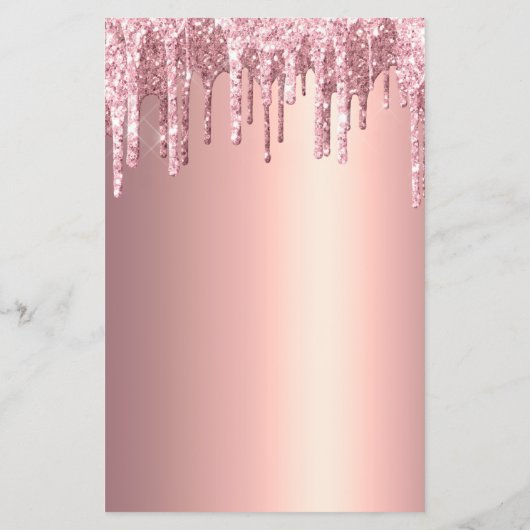 エレガント銅バラ金ゴールドグリッタードリップヘアメイク チラシ (裏面)