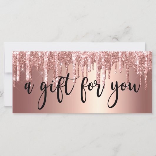 エレガント銅バラ金ゴールドグリッター乾燥爪、 ネイル (正面)