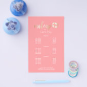 エレガント銅モダンバラ金ゴールド唇とメイクアップ チラシ (シングル)