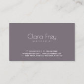 エレガント銅モダンバラ金ゴールド唇とメイクアップ ロイヤリティカード (裏面)