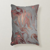 エレガント銅モダンバラ金ゴールド灰色の大理石の外観 アクセントクッション (正面(垂直))