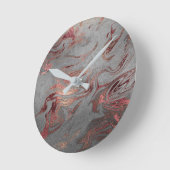 エレガント銅モダンバラ金ゴールド銀大理石の外観 ラウンド壁時計 (傾斜)