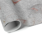 エレガント銅モダンバラ金ゴールド銀大理石の外観 ラッピングペーパー (ロールコーナー)