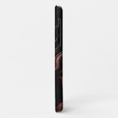 エレガント銅モダンバラ金ゴールド黒大理石ルック Case-Mate iPhoneケース (裏面/左)