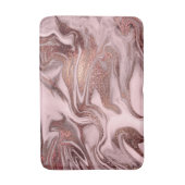 エレガント銅モダンバラ金ゴールド バスマット (正面縦)