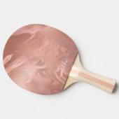 エレガント銅モダンバラ金ゴールド 卓球ラケット (横)