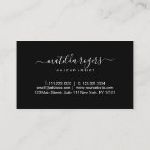 エレガント銅モダンバラ青大理石 名刺 (裏面)