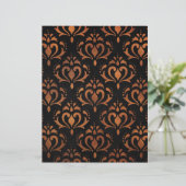 エレガント銅ヴィンテージパターン(の模様が)ある紙 (スタンド正面)