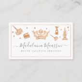 エレガント銅王室のフローラと葉のクリーニング 名刺 (正面)