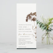 エレガント銅箔あじさいフローラ誓の更新 招待状 (スタンド正面)