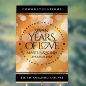 エレガント銅結婚七周年 アクリルサイン (ニュートラル)