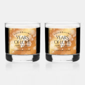 エレガント銅結婚七周年 ウイスキーグラス (裏面)