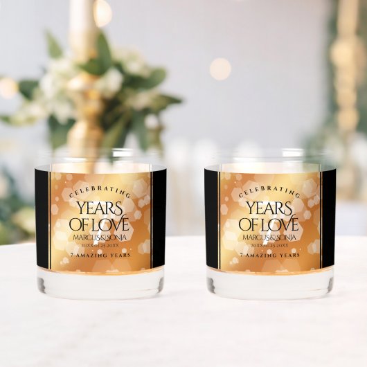 エレガント銅結婚七周年 ウイスキーグラス (インサイチュ (ウェディング))