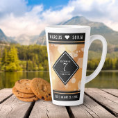 エレガント銅結婚七周年 カフェラテマグ