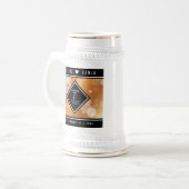 エレガント銅結婚七周年 ビールジョッキ (正面左)