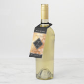 エレガント銅結婚七周年 ボトルネックタグ (アングル)