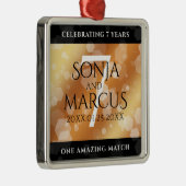 エレガント銅結婚七周年 メタルオーナメント (右)