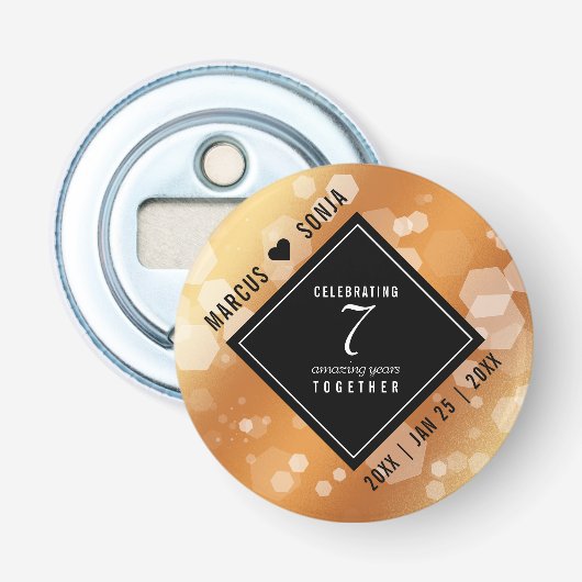 エレガント銅結婚七周年 栓抜き (正面)