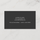 エレガント銅縁ど、Make Up Artist美しい、サロン 名刺 (裏面)