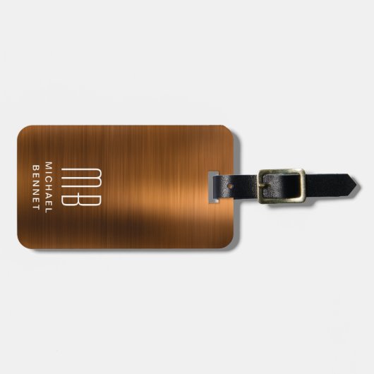 エレガント銅 ラゲッジタグ (正面横)