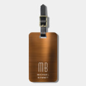エレガント銅 ラゲッジタグ (正面縦)