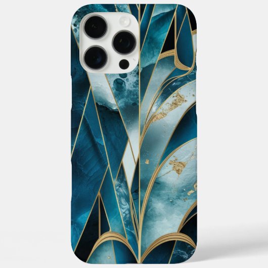 エレガント銅 | 化膿フェミニン性ティール（緑がかった色）金ゴールド Case-Mate iPhoneケース (裏面)