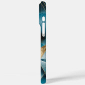 エレガント銅 | 化膿性フェミニンティール(緑がかった色)金ゴールドCase-M Case-Mate iPhoneケース (裏面 / 左)
