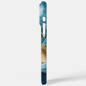 エレガント銅 | 化膿性フェミニンティール（緑がかった色）金ゴールドCase-M Case-Mate iPhoneケース (裏面 / 左)