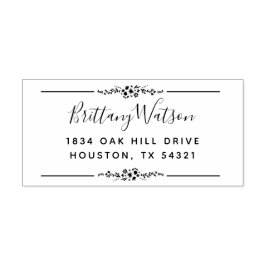 エレガント開花フローラアドレス セルフインキングスタンプ