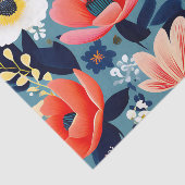 エレガント開花付き野鮮やか花模様 薄葉紙 (詳細)