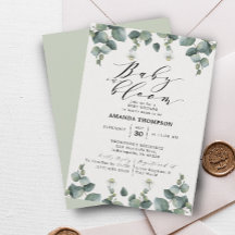 エレガント開花赤ちゃんシャワーのユーカリベビー