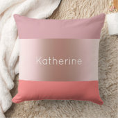 エレガント雛モダンバラ金ゴールドピンクサンストライプのゴ クッション (ブランケット)