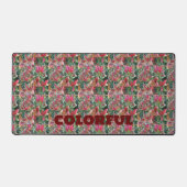 エレガント離れカラフル型 デスクマット (正面)