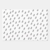 エレガント離れギフトラップセット3 ラッピングペーパーシート (正面)