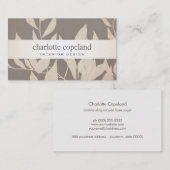 エレガント離れシック内装デザイントープ自然 名刺 (正面/裏面)