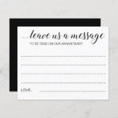 エレガント離れメッセージの結婚アドバイス (正面/裏面)