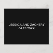 エレガント離れメッセージの結婚アドバイス (裏面)