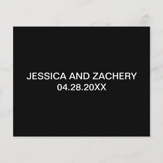 エレガント離れメッセージの結婚アドバイス (裏面)