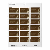 エレガント離れ感謝祭住所 シール (フルシート)